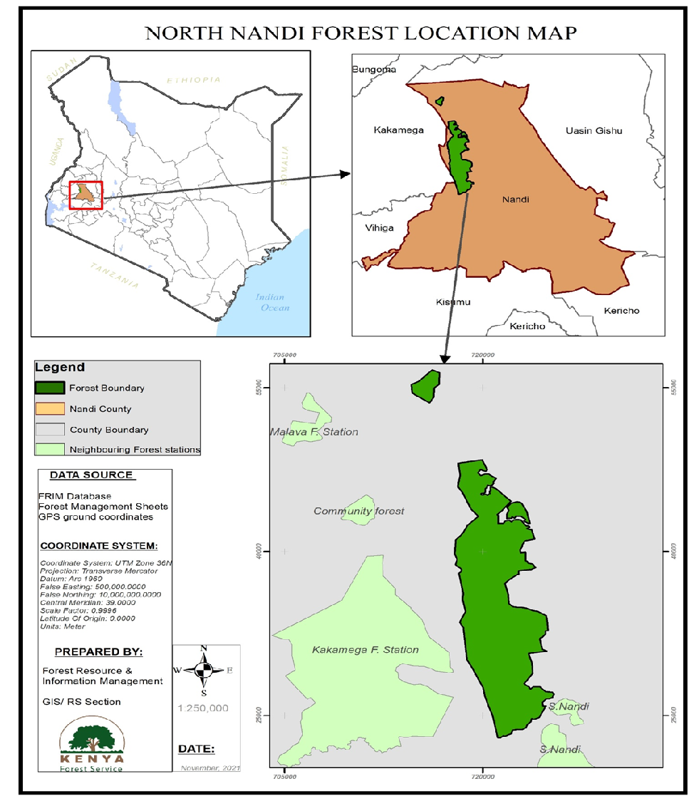 North Nandi Forest Resources Map